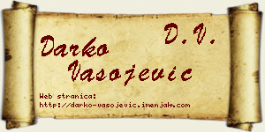 Darko Vasojević vizit kartica